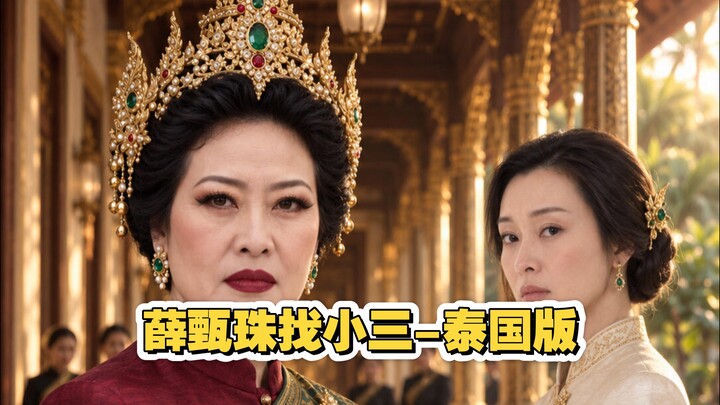 Xue Zhenzhu confronts the other woman, Ling Ling, but in a Thai auntie version.