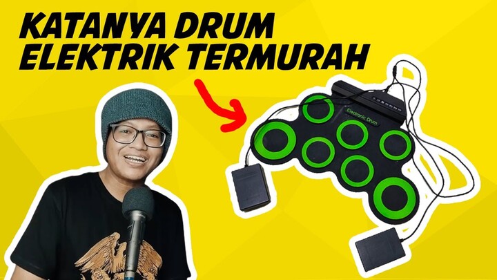 REVIEW DRUM ELEKTRONIK PORTABLE TERMURAH (ELECTRONIC DRUM ROLL)