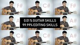 0.01% Guitar Skills 99.99% Pure Editing Skills | Hotel California (Must Watch Epic Solo!!!)