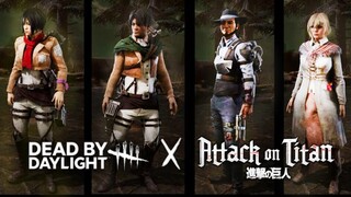 ATTACK ON TITAN in DEAD BY DAYLIGHT | All Skins