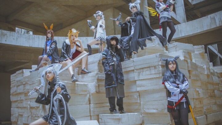 [Arknights pseudo-full cos feature film] The knife tower under the mask is such a cute girl? ! ! Arknights cos group film~