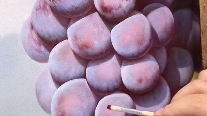 ภาพวาดสีน้ำมันองุ่น