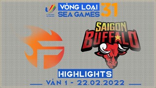 Highlights TF vs SGB [Ván 1][Vòng Loại Seagame31 - Vòng 2][22.02.2022]