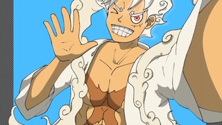 timelapse : fanart Luffy gear 5 selfie