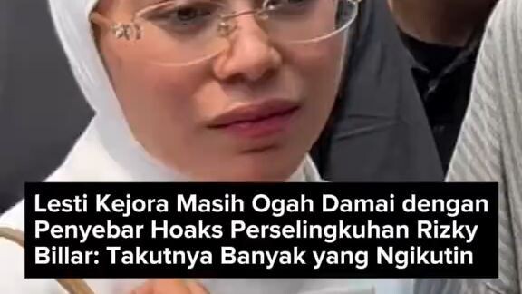 Penyanyi Lesti Kejora mengaku masih ogah berdamai dengan penyebar berita hoak perselingkuhan