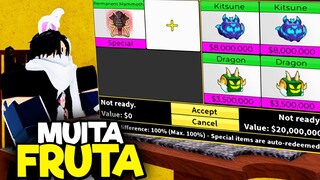 TROCANDO AS 10 PERM MAMUTE FINALMENTE NO BLOX FRUITS