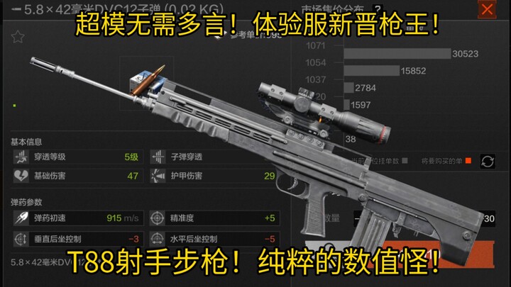 Supermodel tak perlu diragukan lagi! Raja senjata terbaru di server uji! Senapan penembak jitu T88! 