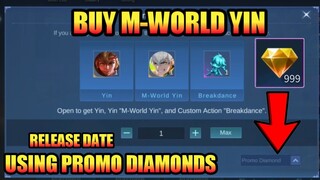 M-World Yin Using Promo Diamonds Release Date | Buy Yin Skin Using Promo Diamonds Release Date  MLBB