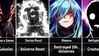 Most Overpowered Feats of Anime Characters