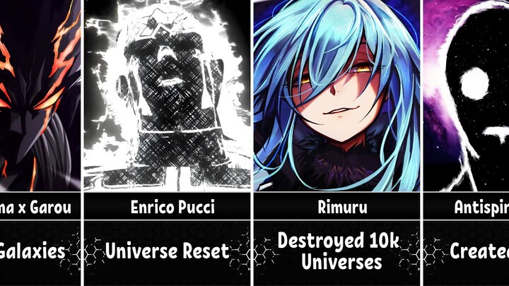 Most Overpowered Feats of Anime Characters