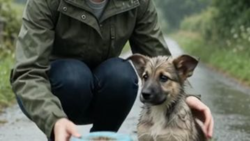 this man Meets a Hungry Puppy 🐶❤️ | A Heartwarming Moment
