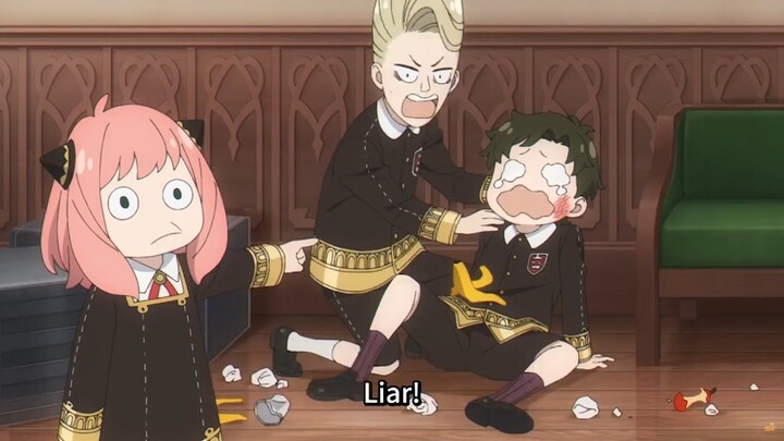 The reason Anya gave to explain why hit Damian's friend  [ Spy x Family ]