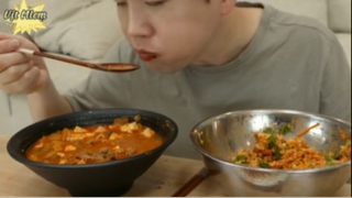 Thịt bò hầm đậu tương và bibimbap cá ngừ sốt ớt phần 6 #mukbang