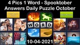 4 Pics 1 Word - Spooktober - 04 October 2021 - Answer Daily Puzzle + Bonus Puzzle