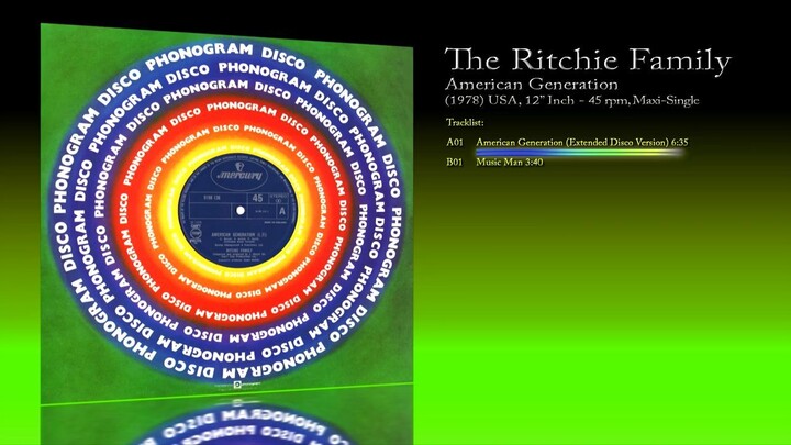 The Ritchie Family (1978) American Generation [12' Inch - 45 RPM - Maxi-Single]