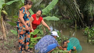 Trúng Đậm Bầy Cá Bống Trứng Khi Mưa Lũ Kéo Về Cả Nhà Lựa Mỏi Tay | TKQ & Family T986