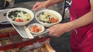 Large bowl of thin noodles