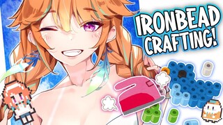 【HANDCAM】Crafting With Ironbeads!! Doing some Holomems too! #kfp #キアライブ