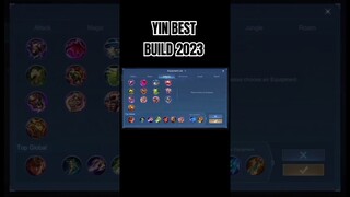YIN BEST BUILD 2023 #shorts #mlbb