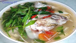 Cách nấu canh MĂNG CHUA ĐẦU CÁ MÈ cực kì hấp dẫn cho thời tiết nóng nực/By Cooking DT