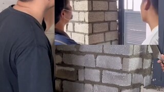 Junior brother, you said you were handing a brick, why did you have to stand inside to hand it over?