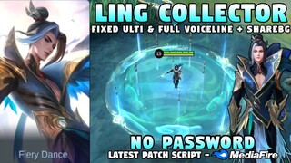 New Ling Collector Skin Script No Password | Latest Ling Serene Plume Skin Script | Mobile Legends