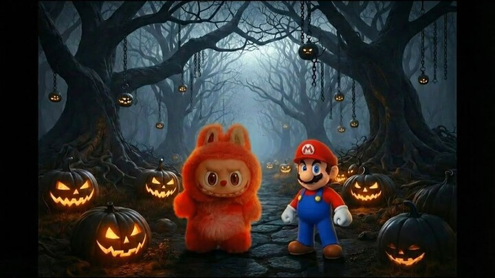 Labubu vs super mario #cartoon #games #animation #mario