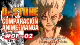 DR STONE REVIEW & COMPARACIÓN ANIME-MANGA CAPÍTULOS 1 Y 2