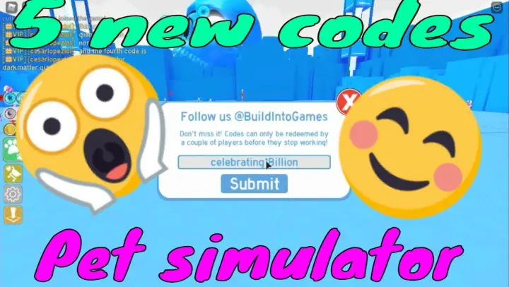 Pet simulator 5 new codes 100% working (Dominus Huge Codes)