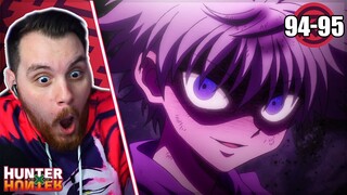 KILLUA! | Hunter x Hunter Episode 94 and 95 REACTION + REVIEW