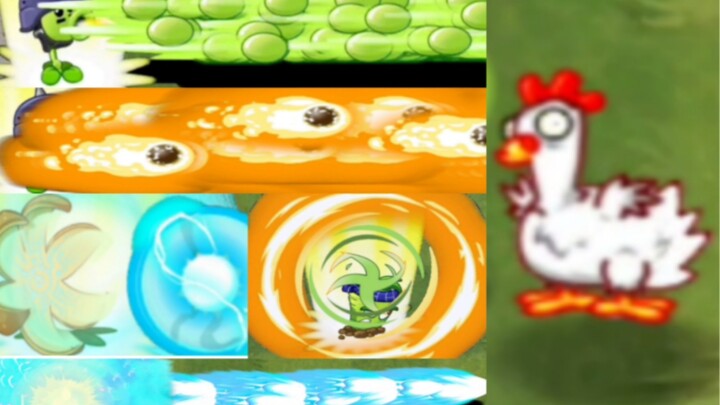 100 overlapping level 10 plants vs. level 50 zombie chickens [Pvz2]