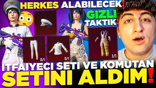 (GİZLİ TAKTİK 😲) İTFAİYECİ SETİ ve KOMUTAN SETİNİ ALDIM ❗ HERKES ALABİLECEK ❗ PUBG Mobile