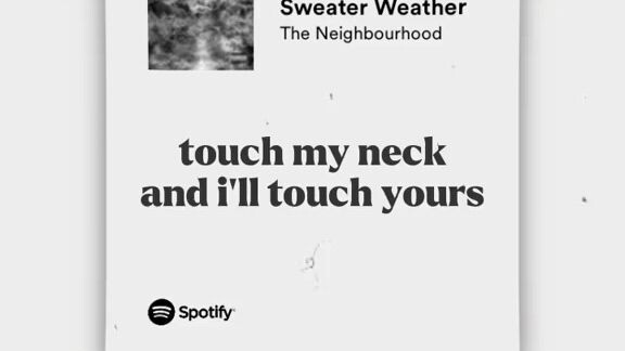 sweater Weather song