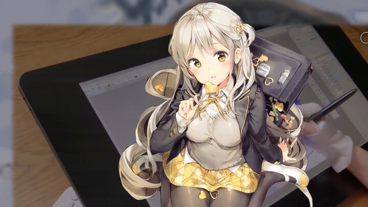 A painting that went viral? She is the treasure of P-station! She also drew Suomi and Eyjafjalla? Ho