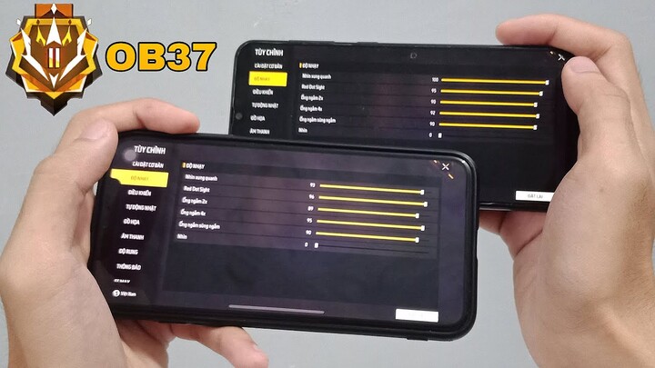 Độ Nhạy, Nút Bắn, DPI, Setting OB37 Cho Android Và iPhone Auto Headshot ☠️🇻🇳 Cân4