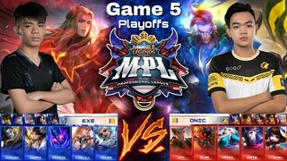 Do or Die! EXE vs ONIC [Game 5 Bo5] | (FILIPINO) MPL-PH S7 Playoffs Day 2 |  MLBB