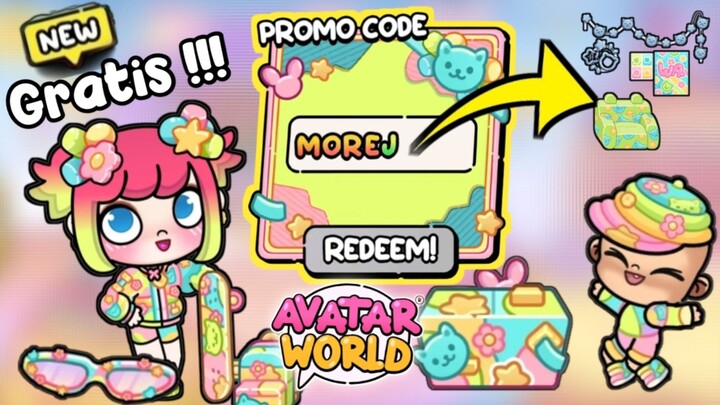 REVIEW 3 KODE PROMO GRATIS TEMA JELLY DI GAME AVATAR WORLD | PAZU