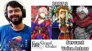 Who Are The Voice Actor/Actress Of Different FGO Servants (Video 5) 【Fate/Grand Order】