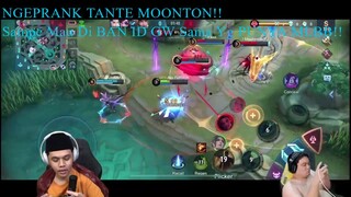 NGEPRANK TANTE MOONTON!! Sampe Mau Di BAN ID GW Sama Yg PUNYA MLBB!! - Mobile Legends | OuraGaming