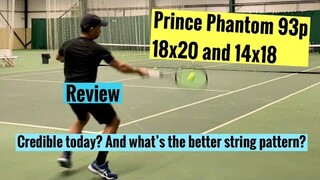 Prince Phantom 93 p tennis racket / racquet review