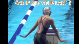[BLACKPINK] American swimmers danced to "AS IF IT'S YOUR LAST" before the competition