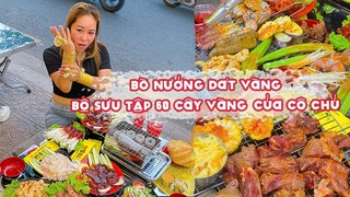 Hot xình xịch quán bò nướng có chủ đeo 60 lượng vàng cho khách "xin vía" | Địa điểm ăn uống