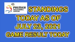 PVL STANDINGS TODAY AS OF JULY 23, 2021/PVL GAME RESULTS TODAY | GAMES SCHEDULE | PVL2021