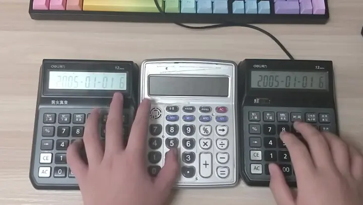 Cover Flower Dance with 3 calculators