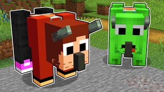 How Baby Mikey & JJ Shapeshift to RAVAGER in Minecraft