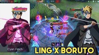 LING SKIN SCRIPT BORUTO FT. LIGHTNING FULL EFFECTS - MOBILE LEGENDS