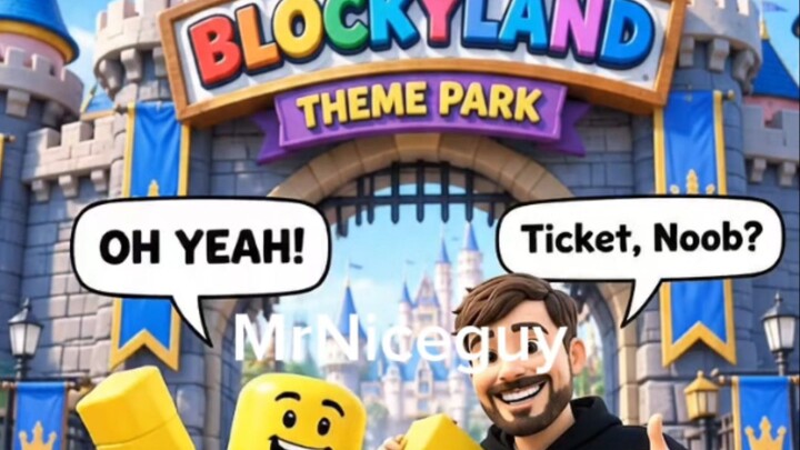 ROBLOX Noob and MrBeast at Blockyland