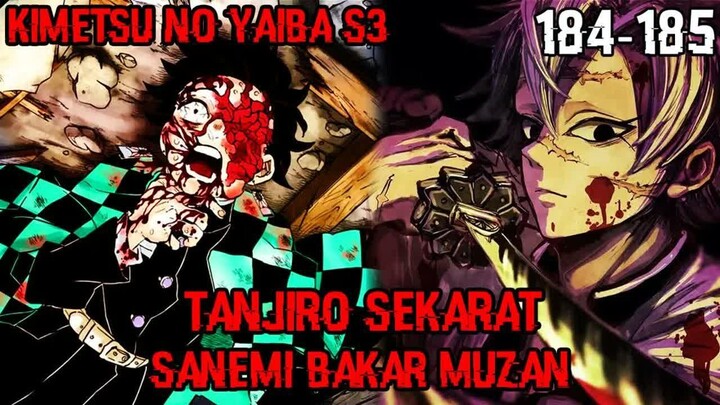 Tanjiro Dalam Kondisi Sekarat!! Si Bar Bar Sanemi Bakar Muzan Hidup-Hidup!! (KNY 184 – 185)