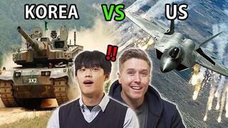 USA VS Korea, Korean Teen Got Shocked After Comparing Military Forces