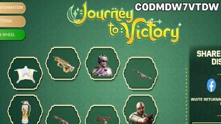 NEW JOURNEY TO VICTORY + GET FREE 1000 CP & MORE REWARDS in COD MOBILE - GARENA!!